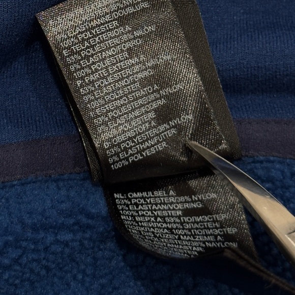 he North Face Summit Series Jacket Mens Small Blue Quarter Zip Pullover Fleece - Picture 6 of 7